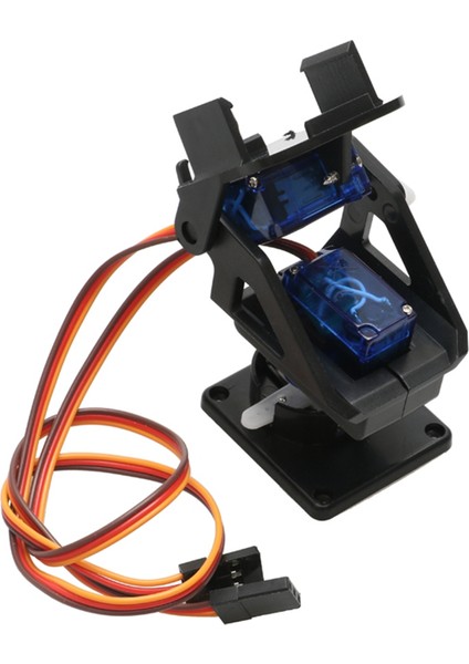 1 Takım Çift Akslı Servo Gimbal Titreşim Önleyici Kamera Platform Montajlı Ptz Pan/tilt ile Fpv Drone Montajı Için 2 Adet 9g Servo (Yurt Dışından)