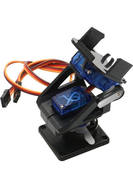1 Takım Çift Akslı Servo Gimbal Titreşim Önleyici Kamera Platform Montajlı Ptz Pan/tilt ile Fpv Drone Montajı Için 2 Adet 9g Servo (Yurt Dışından)