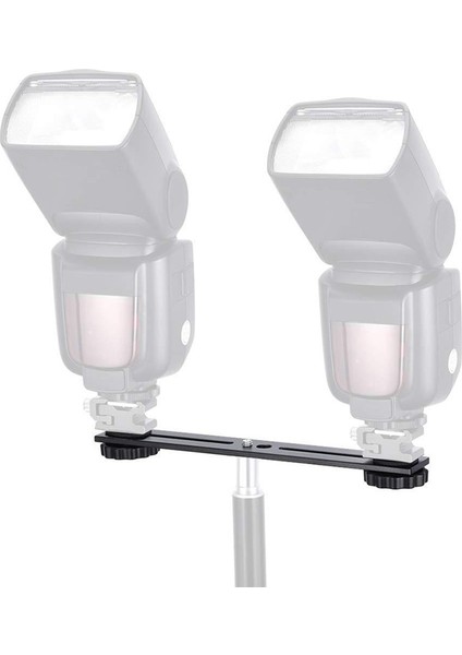 Inç Çift Flaş Kamera Yatağı Tripod Braketi 1/4 Vida ile 3D Stereoskopik Fotoğrafçılık Dslr Kamera Aksesuarları (Yurt Dışından) modelleri