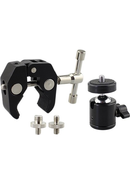 Dslr Topu Kafa Ayakkabı Montaj Kamera Topu Montaj Montaj Montaj Kelepçesi 1/4 Inç -20 Tripod Kafa Sıcak Ayakkabı Adaptörü ve Serin Süper Kelepçe (Yurt Dışından) indirimleri