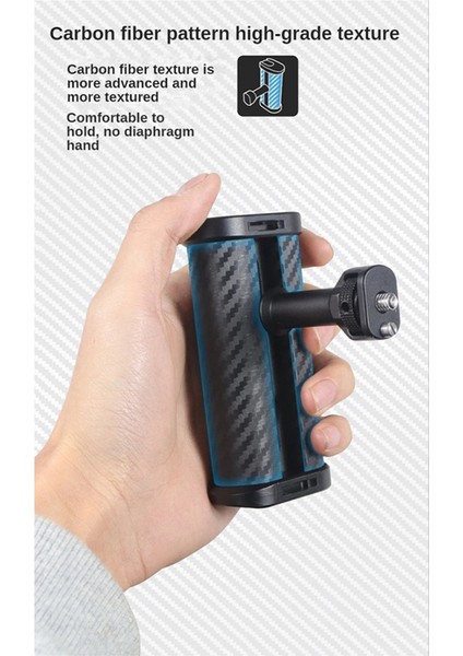 Mini Yan Saplı Tutacak, Aynasız Dijital Kamera Dslr Kamera Kafesi Için Çift 1/4 Vida Montajlı Dahili Anahtar (Yurt Dışından)