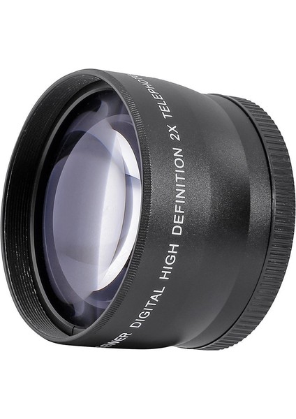 Canon Nikon Sony Pentax 18-55MM Için 58MM 2x Telefoto Lens Tele Dönüştürücü (Yurt Dışından) fırsatları