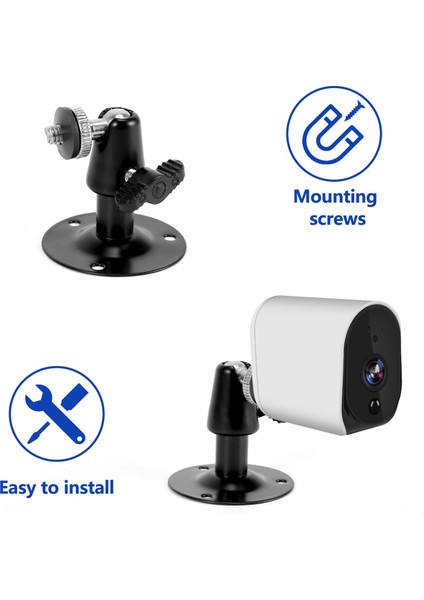 Duvara Montaj Siyah Metal Güvenlik Kamerası Duvar Montajı 7,62 cm (Yurt Dışından) modelleri