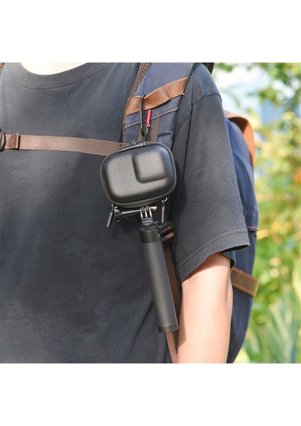 Gopro Hero 11 10 9 Için Sert Taşıma Çantası Su Geçirmez Kılıf Mini Kabuk Çanta Kutusu Osmo Action 3/4 Kamera Siyah (Yurt Dışından)