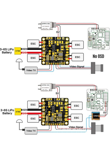 Fpv QAV250 ZMR250 Multicopter Quadcopter Için Bec 5V ve 12V ile Mini Güç Hub Güç Dağıtım Kartı Pdb (Yurt Dışından) modelleri