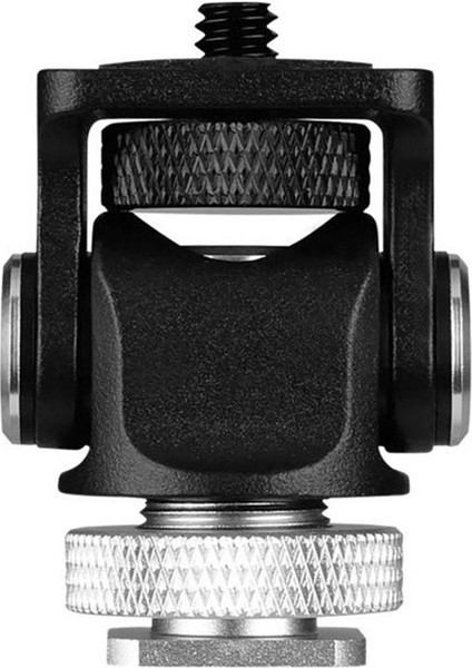 Sıcak Ayakkabı Ayarlanabilir Monitör Tutucu Dağı Kamera Pan 360 Derece Eğim 180 Derece Soğuk Ayakkabı Montajı ve Tripod Kafası ile (Yurt Dışından)