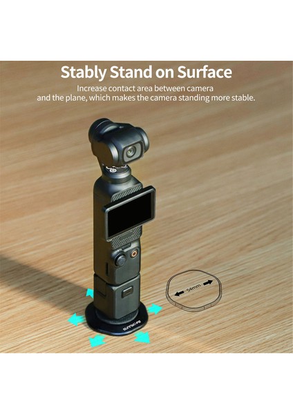 Sunnylıfe Osmo Pocket3 INSTA360 Go3 Metal Taban Genişletme Adaptörü Direksiyon Çok Işlevli Kullanışlı Tutucu (Yurt Dışından)
