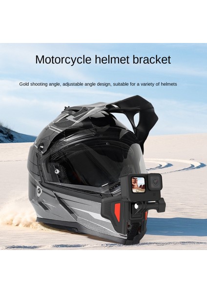 Kafaya Monte Kask Kamera Motosiklet Gopro Hero 11 10 9 8 Djı INSTA360 Bir X3 X2 Kask Telefon Montajı (Yurt Dışından)