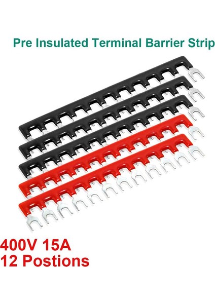 10 Adet Terminal Bloğu 12 Pozisyon Çift Sıralı 600V 15A Vidalı Terminal Şerit Blokları Kapaklı Terminal Şeridi (Yurt Dışından)