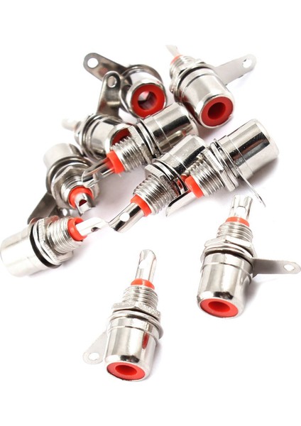 Rca Fono Şasi Panel Montajlı Rca Dişi Konnektör Soketi 10 Adet (Yurt Dışından) fiyatları