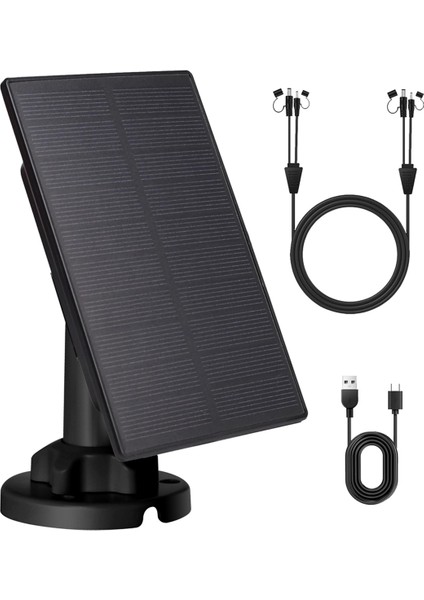 12V/1A 6V/2A Güneş Paneli Mikro-Usb+Tip-C Dış Mekan Güneş Hücreleri Şarj Cihazı Güvenlik Kamerası Ev Aydınlatma Sistemi Için Güneş Panelleri (Yurt Dışından)