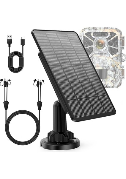 12V/1A 6V/2A Güneş Paneli Mikro-Usb+Tip-C Dış Mekan Güneş Hücreleri Şarj Cihazı Güvenlik Kamerası Ev Aydınlatma Sistemi Için Güneş Panelleri (Yurt Dışından)