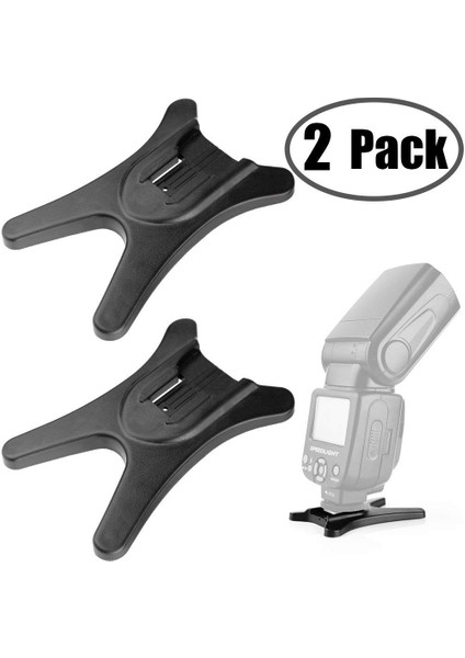 Kamera Flaş Standı Flaş Speedlight Flaş Yuvası Montaj Standı, Flaş Için 1/4 Inç Metal Tripod Dişli Speedlight Speedlite Canon Nikon Sigma Olympus Panasonic Pentax 2 Paketi (Yurt Dışından)