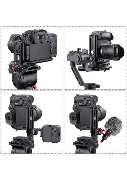 Dslr Kamera L Braketi Dikey Yatay Anahtarlama Tripod Hızlı Bırakma Plakası Canon Nikon Sabitleyici Tripod Monopod (Yurt Dışından)