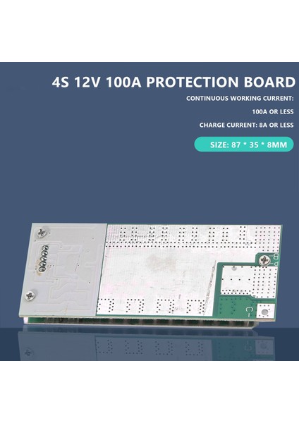 4s 12V 100A Koruma Devre Kartı Lifepo4 Bms 3.2V Dengeli Ups Invertör Enerji Depolama Paketleri Şarj Cihazı Pil (Yurt Dışından)