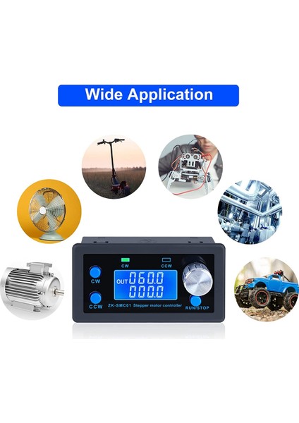 Dc 5-30V Cnc Step Motor Kontrol Cihazı, NEMA42/57 Motor Için Hd Ekranlı Ayarlanabilir Step Motor Kontrol Modülü (Yurt Dışından)