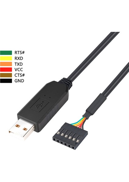 6pin TTL-232R-5V/3V3 Ftdı FT232 USB 2.0 - Ttl 5V 3.3V Arduino Için Hata Ayıklama Kablosu Adaptör Modülü Indirin (A) (Yurt Dışından)