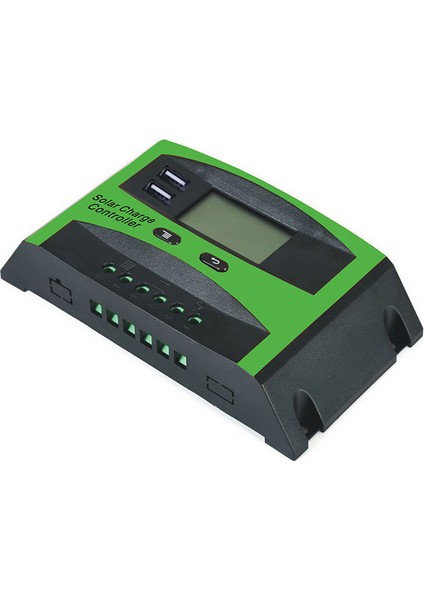 30A 12V 24V Güneş Şarj Kontrol Cihazı LCD Fonksiyonu Çift USB 5VDC Çıkış Güneş Pilleri Paneli Pil Şarj Regülatörü (Yurt Dışından)