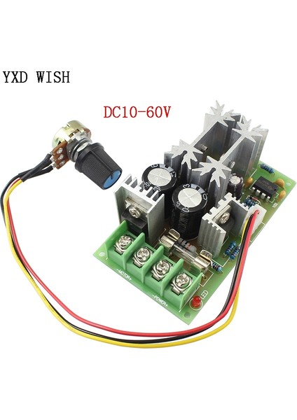 20A Pwm Dc Motor Hız Kontrol Cihazı 12V 24V 36V 48V Potansiyometre Topuzu Anahtarı ile (Yurt Dışından) fırsatları