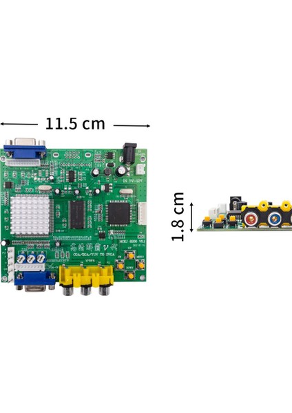 Arcade Oyunu Cga/ega/yuv/rgb'den VGA Çıkışına Hd Video Dönüştürücü Kurulu Arcade Oyun Monitörü Için Crt LCD Pdp Projektör (Yurt Dışından)