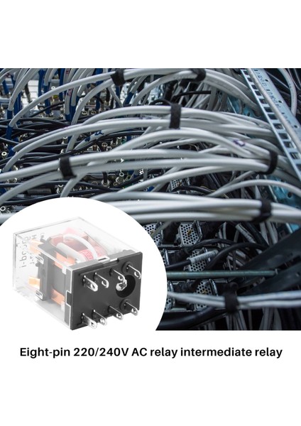 220/240V Ac Bobin Dpdt Güç Rölesi MY2NJ 8 Pin W Soket Tabanlı (Yurt Dışından)