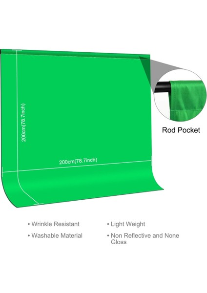 Fotoğraf Arka Plan Arka Plan Pürüzsüz Muslin Yeşil Ekran Fotoğraf Stüdyosu Video Için Chromakey Arka Plan Bezi (Yurt Dışından) fiyatları