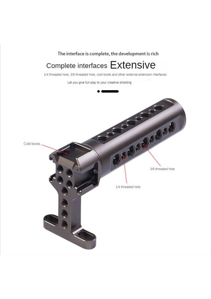 Tavşan Kafesi Metal Fotoğraf Ekipmanları 3 Kafa Sıcak Tek Kamera Üst Kaldırma Kolu Uzatma Aksesuarları, Siyah (Yurt Dışından) fırsatları