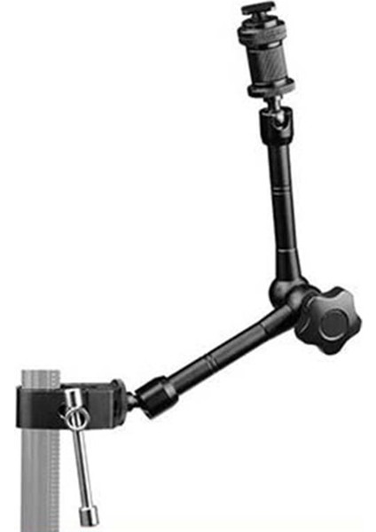 Süper Kelepçeli Sihirli Kol 11 Inç Eklemli Sürtünme Yengeç Kelepçesi, Dslr Kamera Donanımı, Monitör, LED Işıklar ve Flaş Işığı Için 1/4 Inç ve 3/8 Inç Dişli (Yurt Dışından)