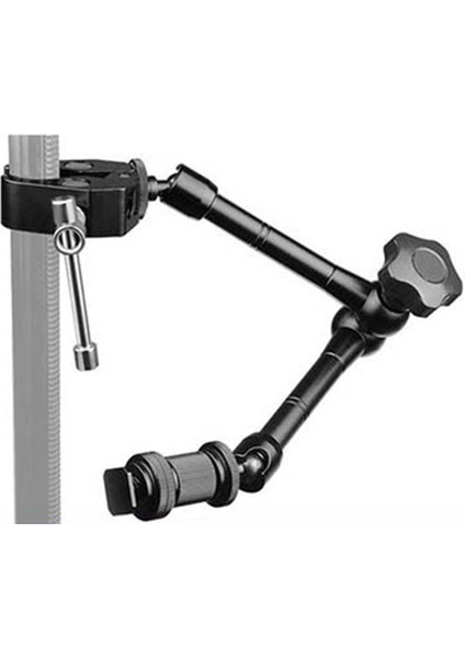 Süper Kelepçeli Sihirli Kol 11 Inç Eklemli Sürtünme Yengeç Kelepçesi, Dslr Kamera Donanımı, Monitör, LED Işıklar ve Flaş Işığı Için 1/4 Inç ve 3/8 Inç Dişli (Yurt Dışından)