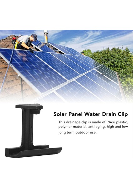 30 Adet 35MM Güneş Panelı Su Drenaj Klipleri, Pv Modülleri Klipler Siyah Su Tahliye Fotovoltaik Panel Su Tahliye Klipleri (Yurt Dışından) fiyatları