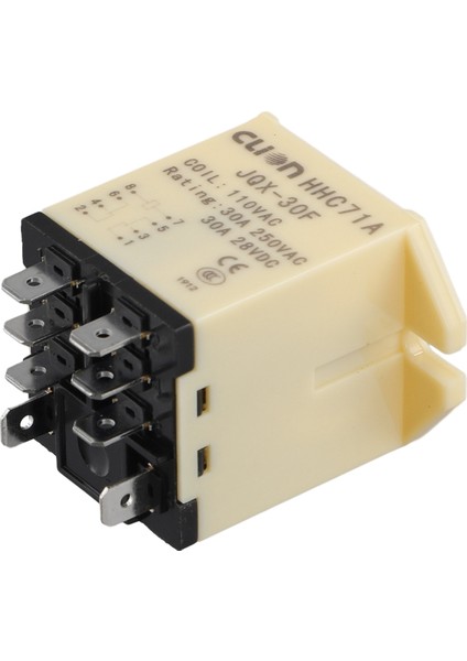 Clion 1 Adet HHC71A JQX-30F 110VAC Röle Dpdt Için 110VAC 30A 8pin (Yurt Dışından)