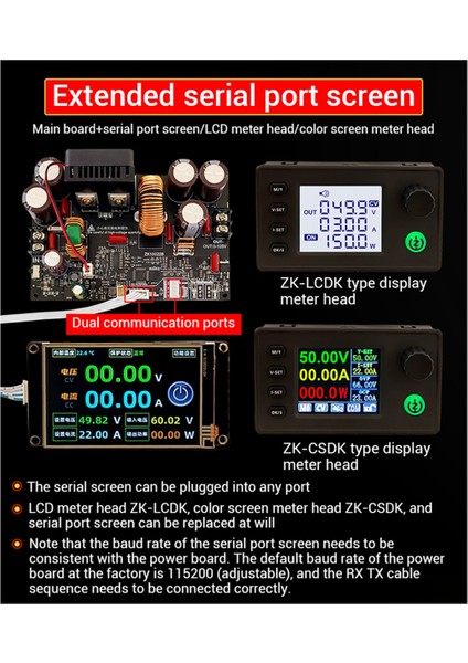 ZK-10022 Cnc Adım Aşağı Dc Ayarlanabilir Regüle Güç Kaynağı Sabit Voltaj ve Sabit Akım Modülü Yükseltme B (Yurt Dışından)