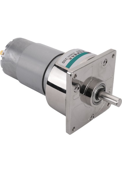 35W Mini Dc Dişli Motor Metal Hızı Ayarlanabilir Büyük Torklu Motor CW/CCW(24V 200RPM) (Yurt Dışından)