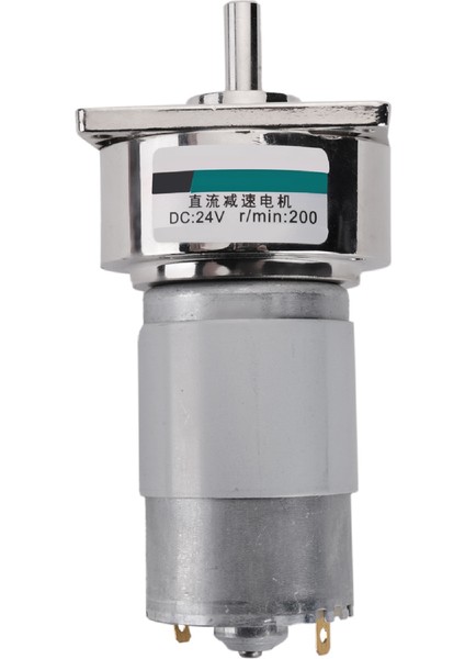 35W Mini Dc Dişli Motor Metal Hızı Ayarlanabilir Büyük Torklu Motor CW/CCW(24V 200RPM) (Yurt Dışından)