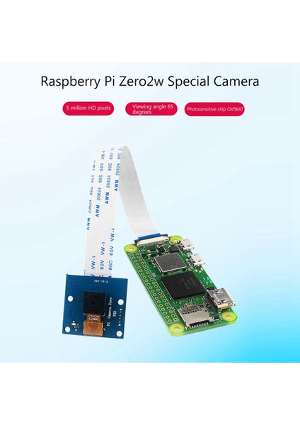 Raspberry Pi Zero 2W Kamera Için 5mp Rpı Zero Kamera + 15 cm Ffc OV5647 Çip Raspberry Pi Zero 2W Kamera Modülü Için (Yurt Dışından)