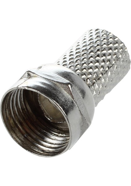 15 Adet Rg6 F-Tipi Twist-On Koaksiyel Koaksiyel Kablo Rf Konektörü Erkek Cctv Kamera Için (Yurt Dışından)