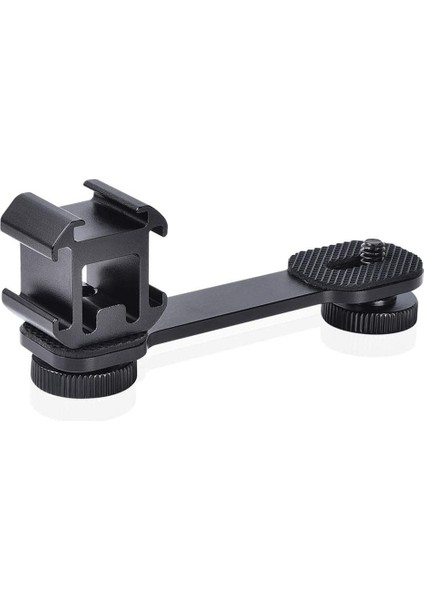 Üçlü Soğuk Ayakkabı Dağı Evrensel Uzatma Braketi Tutucu Adaptörü LED Video Işığı Dslr Telefon Gimbal Sabitleyici (Yurt Dışından)
