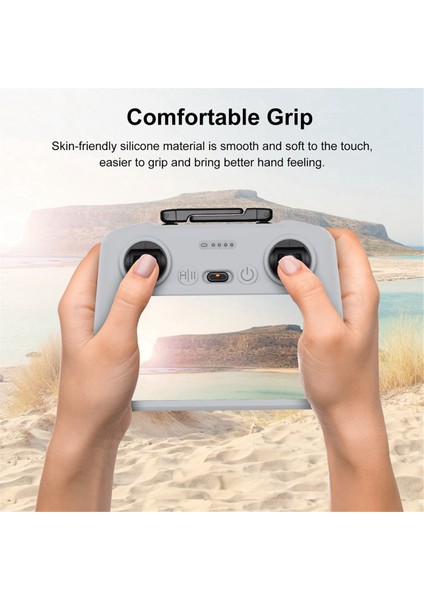 Djı Mini 4 Pro/air3 Drone Uzaktan Kumanda/djı Rc2 Çok Fonksiyonlu Uygun Silikon Koruyucu Kılıf Kapak, Gri (Yurt Dışından) modelleri