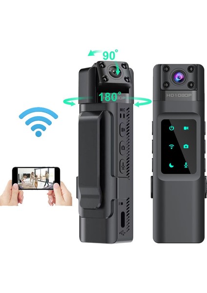 1080P Mini Kamera Hareket Algılama Taşınabilir Dijital Wıfı Video Kaydedici Vücut Kamerası Gece Görüş Kaydedici Kamera A (Yurt Dışından) fiyatları