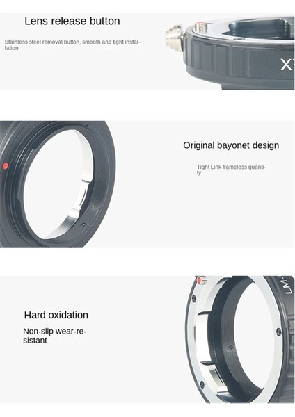 Lm Serisi Bayonet Lens Için Lm-Fx Lens Adaptör Halkası - Fuji Micro-Single Xt1 (Yurt Dışından)