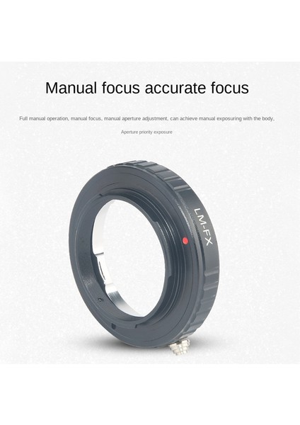 Lm Serisi Bayonet Lens Için Lm-Fx Lens Adaptör Halkası - Fuji Micro-Single Xt1 (Yurt Dışından)