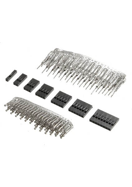 310 Adet 2.54MM Erkek + Dişi Dupont Tel Jumper ve Başlık Konnektör Muhafaza Kiti (Yurt Dışından)