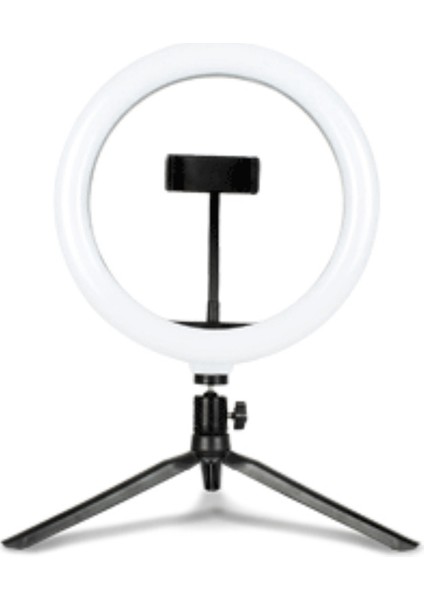 Canlı Yayın Odasında USB Ayarlanabilir Masaüstü Üçgen Braket ve Uzaktan Kumandalı LED Dairesel Dolgu Işığı (Yurt Dışından)