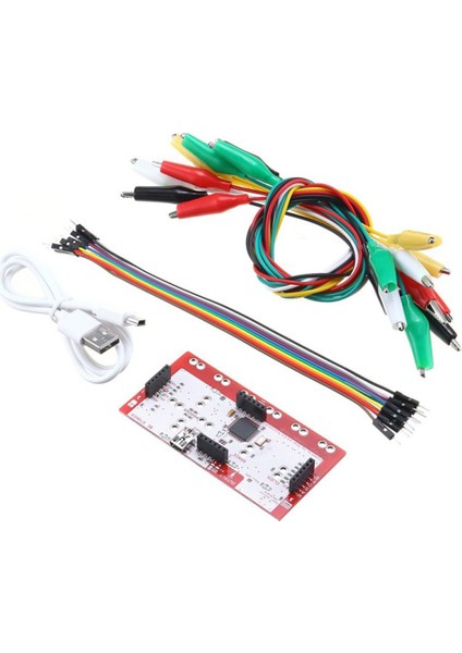 Makey Ana Kontrol Kartı Seti Deluxe Kit, USB Kablosu ile Ana Kontrol Kartlarının Dupond Timsahı (Yurt Dışından)
