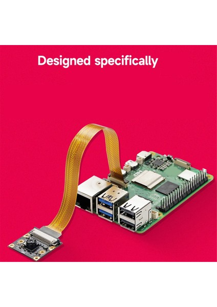 Raspberry Pi 5 Kamera Için 8mp Kamera Modülü IMX219 200 Derece Görüş Açısı Csı Arayüz Kamerası (Yurt Dışından)