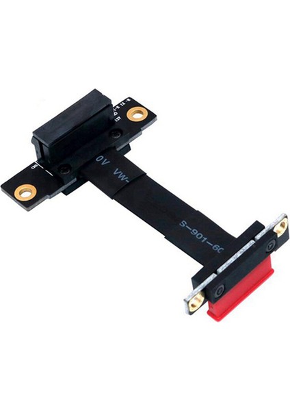 Pcıe X1 Yükseltici Kablo Çift 90 Derece Sağ Açı Pcıe 3.0 X1'den X1'e Uzatma Kablosu 8gbps Pcı 1x Yükseltici Kart Şerit Genişletici (Yurt Dışından)