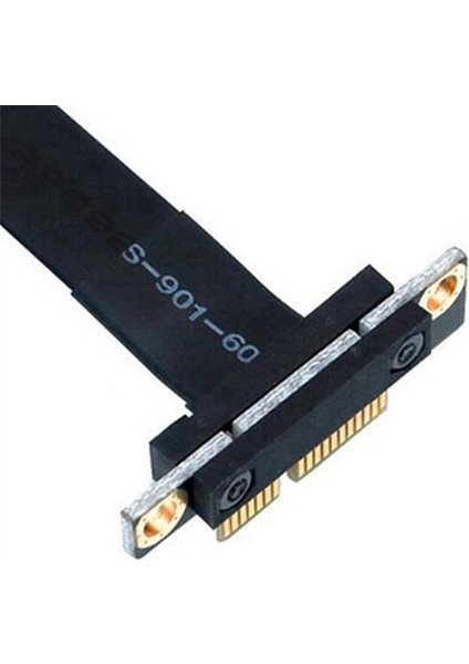 Pcıe X1 Yükseltici Kablo Çift 90 Derece Sağ Açı Pcıe 3.0 X1'den X1'e Uzatma Kablosu 8gbps Pcı 1x Yükseltici Kart Şerit Genişletici (Yurt Dışından)