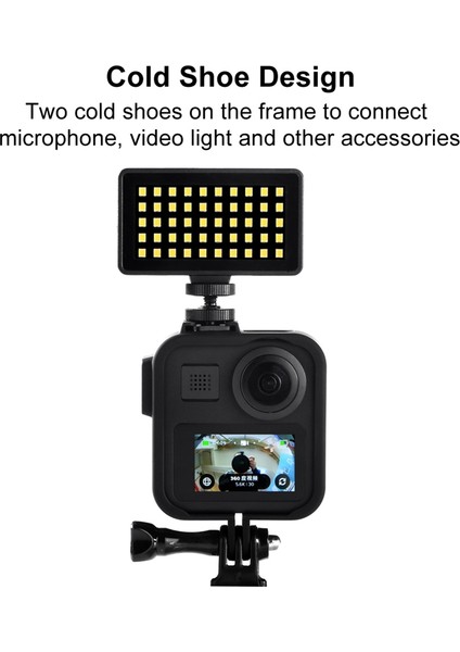Gopro Max 360 Için Çerçeve Kılıf Ekran Koruyucu Temperli Koruyucu Lens Filmi Konut Kapak Dağı Gopro Max Için (Yurt Dışından)
