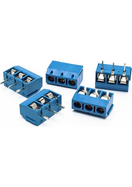 100 Adet Mavi Abs KF301-3P 5.08MM 3 Pin Bağlantı Terminali Vidalı Terminal Konnektörü (Yurt Dışından)