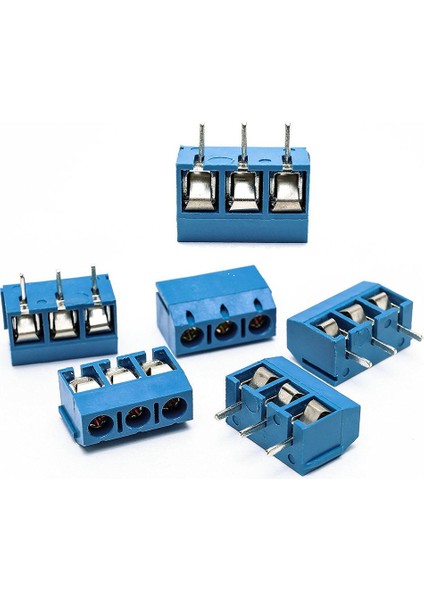 100 Adet Mavi Abs KF301-3P 5.08MM 3 Pin Bağlantı Terminali Vidalı Terminal Konnektörü (Yurt Dışından)
